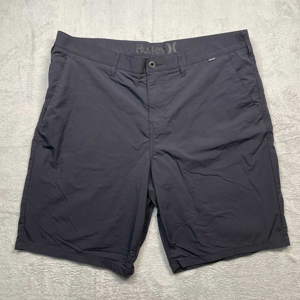 Hurley Nike Dri-FIT Chino‎ Shorts Mens 38 Grey Hybrid Stretch